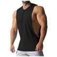 thumbnail image 1 of Men's Tank Top Muscle Men's Sports Casual Solid Color Men's Sleeveless Sweetheart T-shirt M, 1 of 8
