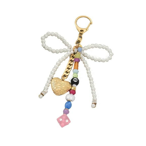 Aesthetic Keychain Charms,Bows Keychain for Women Bag Purse Handbags Charms