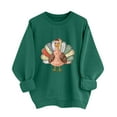 thumbnail image 6 of Inverlee Thanksgiving Sweatshirts Women Cute Turkey Pumpkin Print Sweatshirt Fall Long Sleeve Cotton Shirts Crewneck Dressy Casual Pullover Outfit, 6 of 7