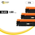 thumbnail image 3 of Toner Bank 3-Pack Compatible Toner for 17A CF217A to use with Laserjet Pro M102w M130nw M130fw M130fn M102a M130a Pro MFP M130 M102 Series Printer Ink (Black), 3 of 8
