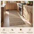 thumbnail image 3 of VUNATE Outdoor Rugs Carpet 2'x8' Jute Rug Bohemian Tribal Washable Patio Rug Distressed Modern Braided Area Rugs Colorful Indoor Outdoor Rugs for Living Room Entryway Laundry Balcony, 3 of 8
