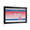 thumbnail image 3 of Detroit Pistons Hardwood Classics Ready-To-Hang Black Framed Wall Mirror, 3 of 4