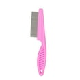 thumbnail image 5 of Pebbuoy Pet Louse Comb Stainless Steel Narrow Smooth Tooth Hanging Hole Pet Grooming Brush Remove Dogs Cats Louse And Hair Massage Comb, 5 of 8