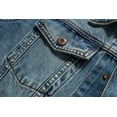 thumbnail image 5 of SSLR Men's Denim Trucker Jacket, 5 of 8