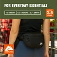 thumbnail image 3 of Ozark Trail 2.5 Ltr Waist pack, Black, Unisex, Fanny on Waist pack, Polyester Zipper, 3 of 11