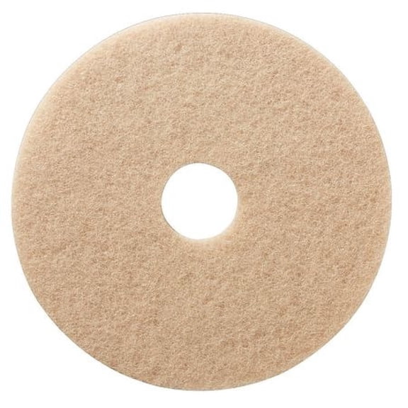 TOUGH GUY 402V89 Burnishing Pad,Tan,Size 17",Round,PK5
