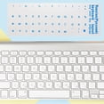 thumbnail image 4 of Hzzsbu 2Pcs Russian Transparent Keyboard Stickers Russia Layout Alphabet Label Letters for Notebook Computer PC Laptop, 4 of 7