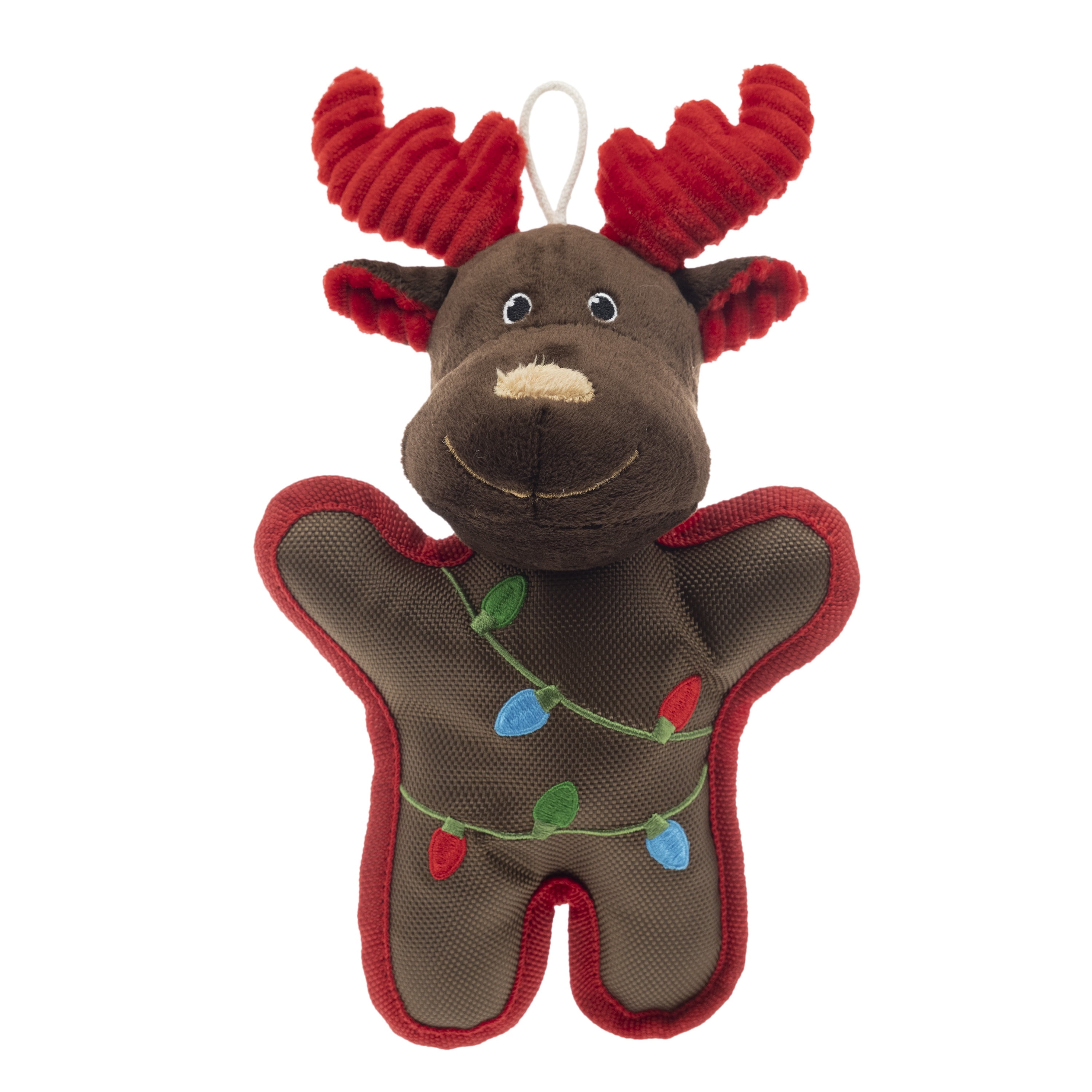 Vibrant Life Holiday 10 inch Stuffed Plush Squeaky Christmas Reindeer