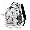 thumbnail image 3 of ALAZA Jumping Skeletons Haloween Backpack Elementary School Bag Bookbag Travel Rucksack, 3 of 7