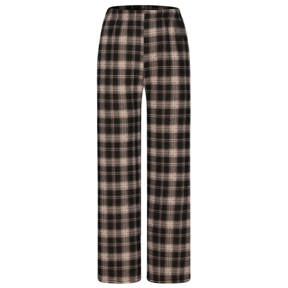 Women Casual Pajama Pants Lounge Plaid Teen Clothing Comfy Baggy Trendy Cute Drawstring Waist with Pockets