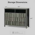 thumbnail image 7 of OAKHAM 6 Drawer Dresser, Fluted Wide Chest of Drawers for Bedroom Living Room, Midnight Oak, 7 of 7