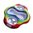 thumbnail image 1 of 2024 Inflatable Twin Baby Pool Float Infant Double Seat Floaty 2 Kids Swimming Rings, 1 of 3