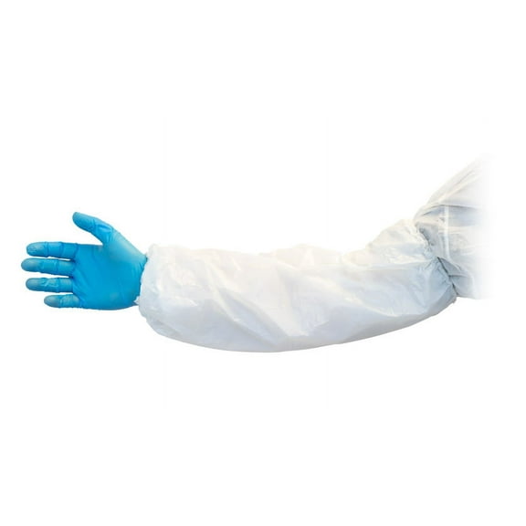Safety Zone Polyethylene Sleeve White, 18" | 1000/Case