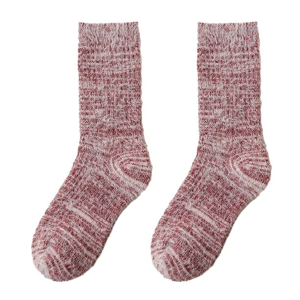 1 par de calcetines de invierno para mujer, muy elásticos y acogedores, gruesos, de forro polar de doble cara, cálidos y suaves.