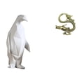 thumbnail image 1 of Escultura de pingüino,Escultura de pingüino para decoración nórdica del hogar,Escultura china,Minifigura china de latón para decoración de escritorio,Adorno de mesa en miniatura china de, 1 of 8