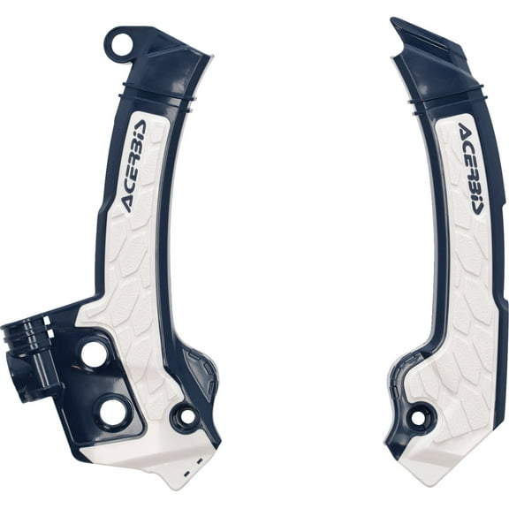 Acerbis X-Grip Blue/White Frame Protectors (2979601006)