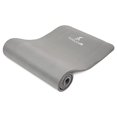 thumbnail image 2 of ProsourceFit Extra Thick Yoga and Pilates Mat 1.3cm, High Density Comfort Foam with Carrying Strap, Gray, 2 of 4