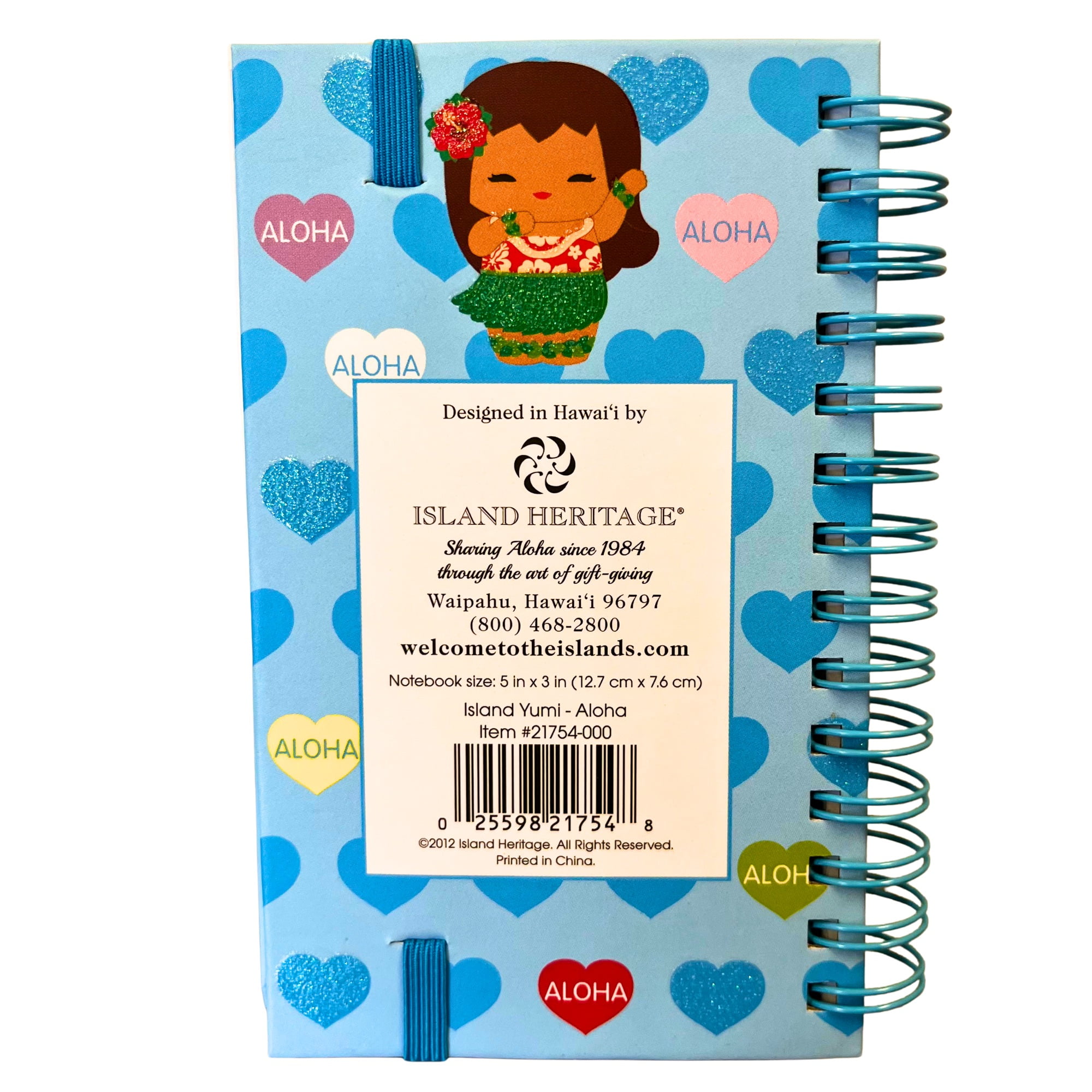Island Heritage Yumi Aloha Notebook Glittery Hardcover, 70 Pages