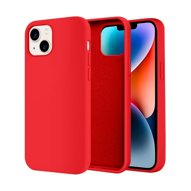 Funda de Protección para iPhone 14 Plus - Sovico - Silicón con Forro de Microfibra