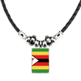 thumbnail image 1 of zimbabwe bandera nacional áfrica país collar a mano colgante de cuerda de cuero Unbranded M, 1 of 3