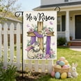 thumbnail image 5 of Easter Garden Flag Double Sided Spring Decor Bunny Eggs Floral Yard Welcome Decoration for Outdoor Patio Lawn Porch Home Holiday Seasonal Party Supplies, 5 of 6