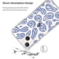 thumbnail image 2 of Blue Smile Face Case Compatible with iPhone 14,Unique Art Design TPU Bumper Cover Case, 2 of 4