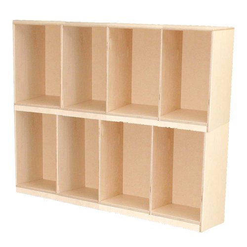 Wood Designs 2 Tier 4 Wide School Locker