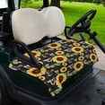 thumbnail image 2 of Golf Cart Seat Covers for 2 Seater,Yellow Sunflowers Microfiber Cart Seat Towel Blanket,Summer Botanical Elegant Pastoral Bees Absorbent NonSlip Bench Seats Protector for Golf Course 51"x31", 2 of 9