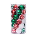 thumbnail image 1 of Colgantes decorativos para árbol de Navidad con temática de colores delicados y brillantes de 60 mm - 30 piezas, 1 of 5