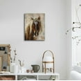 thumbnail image 6 of Horse Canvas Wall Art Animal Wildlife Wall Decor Farmhouse Canvas Picture Brown Horse Canvas Prints Painting Modern Artwork for Living Room Bedroom Office Home Decor Framed 12 x 16 Inch, 6 of 6