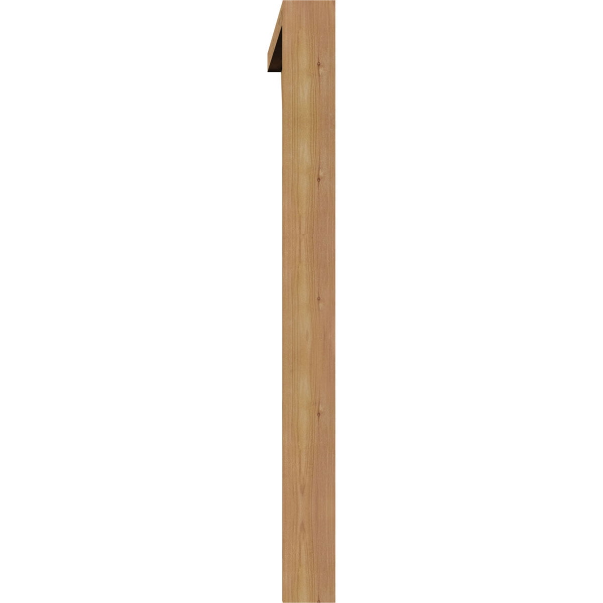 Ekena Millwork 3 1/2"W x 40"D x 40"H Imperial Block Smooth Bracket w/ Offset Brace, Western Red Cedar