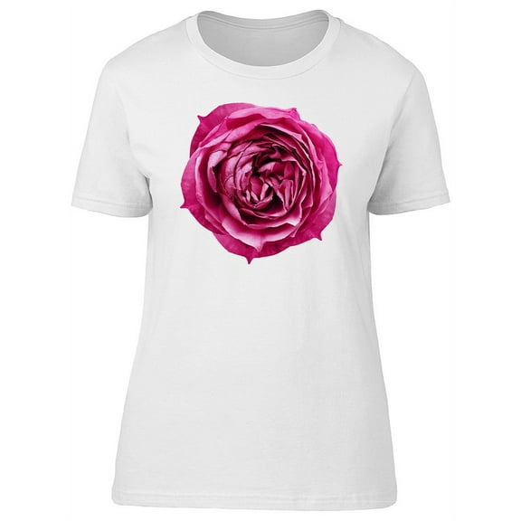 Beautiful Bright Pink Rose T-Shirt Women -Image by Shutterstock, Female Small