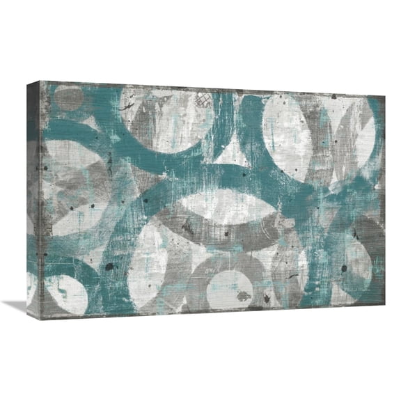 Global Gallery's 'Industrial I Teal' By Michael Mullan Stretched Canvas Wall Art