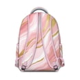 thumbnail image 3 of Pink and Gold Marble Texture Backpack for School,Cute School Bag,Schoolbag with Adjustable Shoulder Straps & Padded Back,15.3"x11"x7.1".﻿, 3 of 6