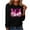 Black, variant on CLOISE Breast Cancer Shirts Women Long Sleeve Crewneck Shirts Gnomes Ribbon Oversized Breast Cancer Fight Tops Cute Loose Tshirts Cancer Survivor Gifts Outfits Black S