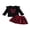 Red, variant on Loicainy Toddler Baby Girl Fall Outfits 12 18 24 Months 2T 3T 4T 5T Bow Crew Neck Long Sleeve Tops Skirt 2Pcs Clothes Set