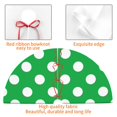 thumbnail image 4 of Rateoe Green And White Polka Dot Print Christmas Tree Skirt 36" for Xmas Holiday New Year Party Circle Tree Mat Ornaments Decoration, 4 of 7