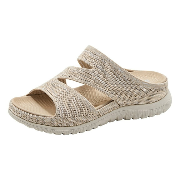 CAICJ98 Womans Sandals Sports And Leisure Sandals New Hollow Thick Bottom Women's Sandals Beige,6.5