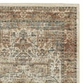thumbnail image 4 of 84 x 63 Inches Polypropylene Rug with Medallion Print Brown and Beige- Saltoro Sherpi, 4 of 5