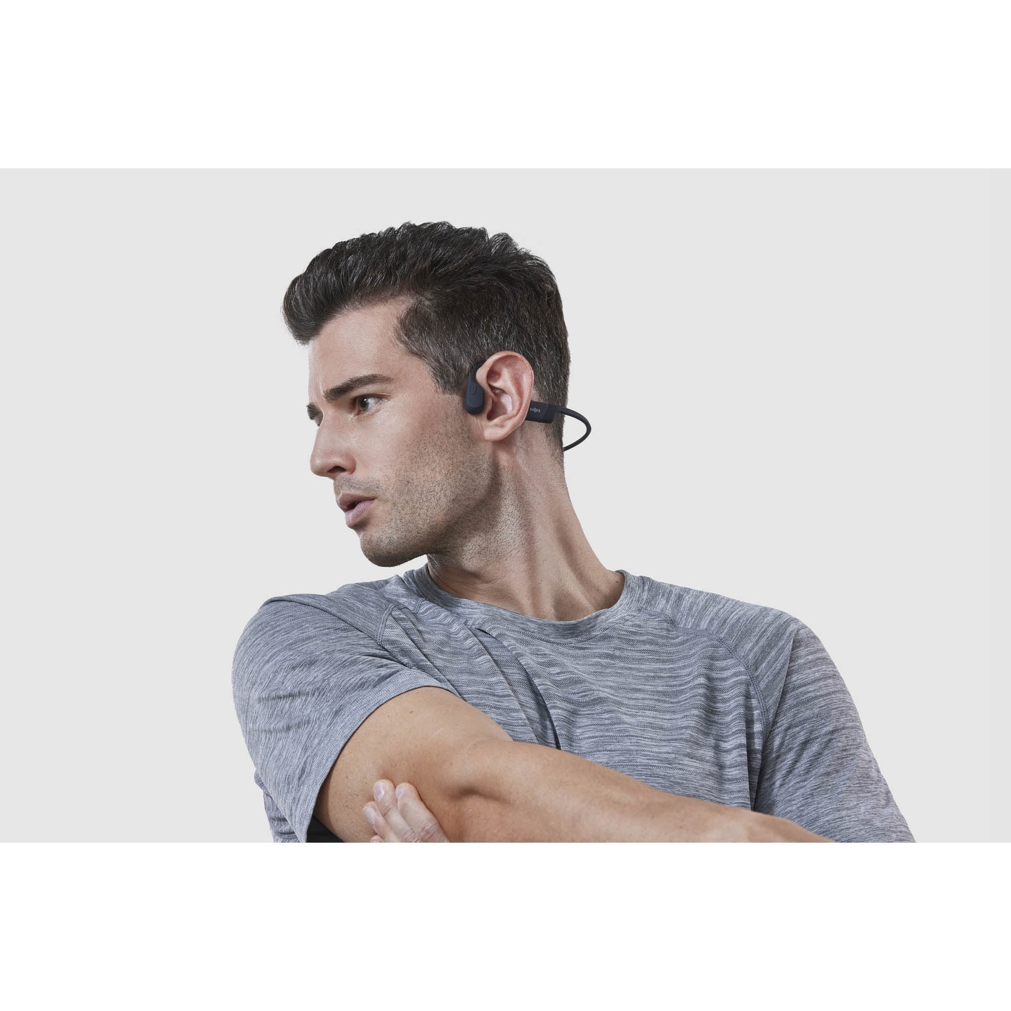 Shokz - OpenRun, CASQUE DE SPORT A CONDUCTION OSSEUSE, greis