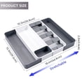 thumbnail image 2 of Expandable Kitchen Drawer Organizer Utensil Tray Holder Silverware Organizer and Cutlery Tray for Kitchen Flatware Spoon Cutter, 2 of 8