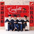 thumbnail image 7 of 3Pack Graduation Decorations Class of 2026,Congrats Grad 2026 Backdrop Banner and Hanging Porch Signs,Red Black Graduation Party Supplies for High School College Party,Photography Props, 7 of 7