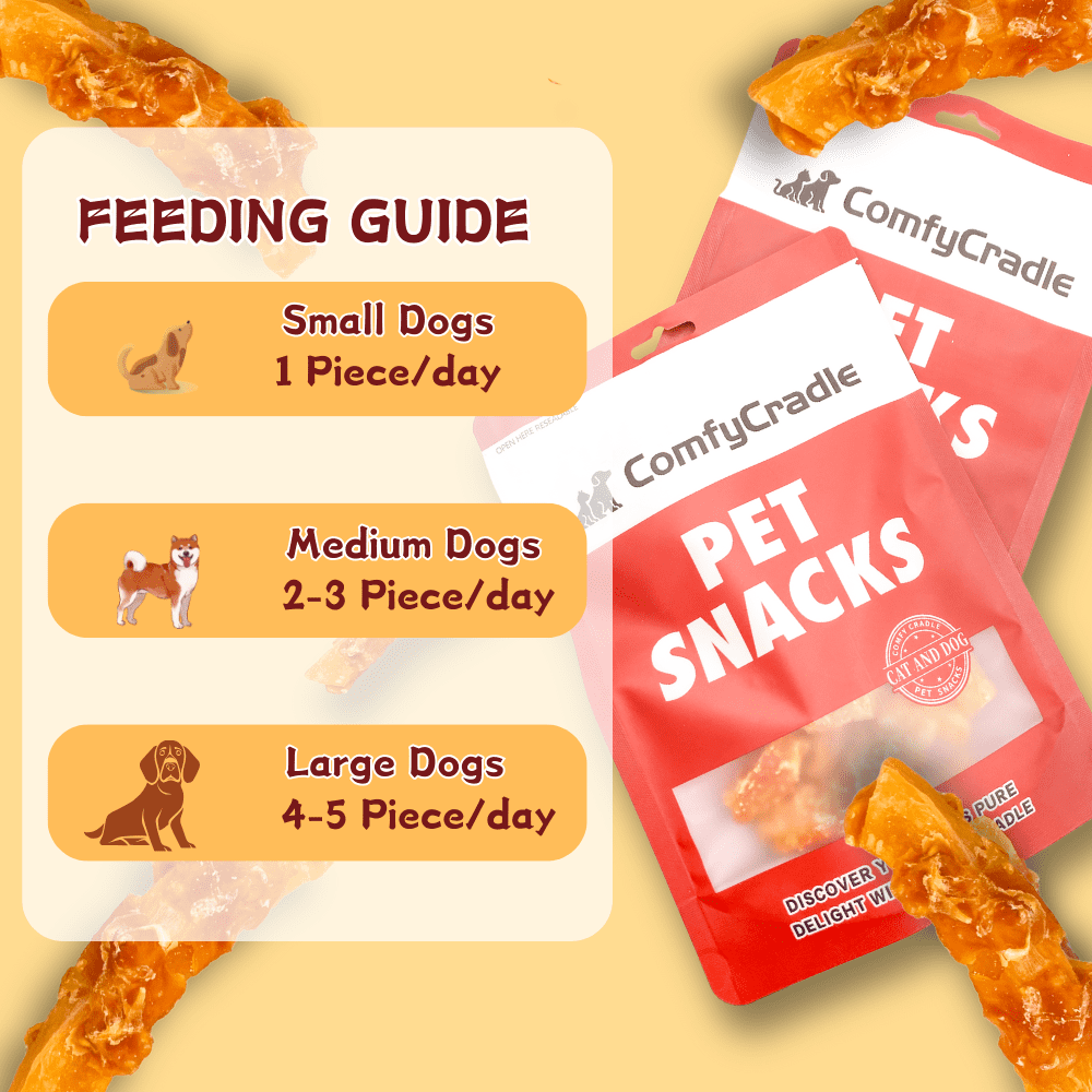 ComfyCradle Chicken Wrapped Sweet Potato Dog Treats, Grain-Free & High-Protein, 1.76 Pound