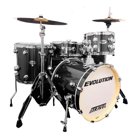 Bateria Evolution 4 piezas de color Negro EVOLUTION JPX4-BK002