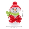 thumbnail image 2 of OUNONA 10 Pcs Miniatures de Bonhommes de Neige en Résine Rouge Adorables Figurines Décoratives pour Fournitures de Fête de Noël, 2 of 6