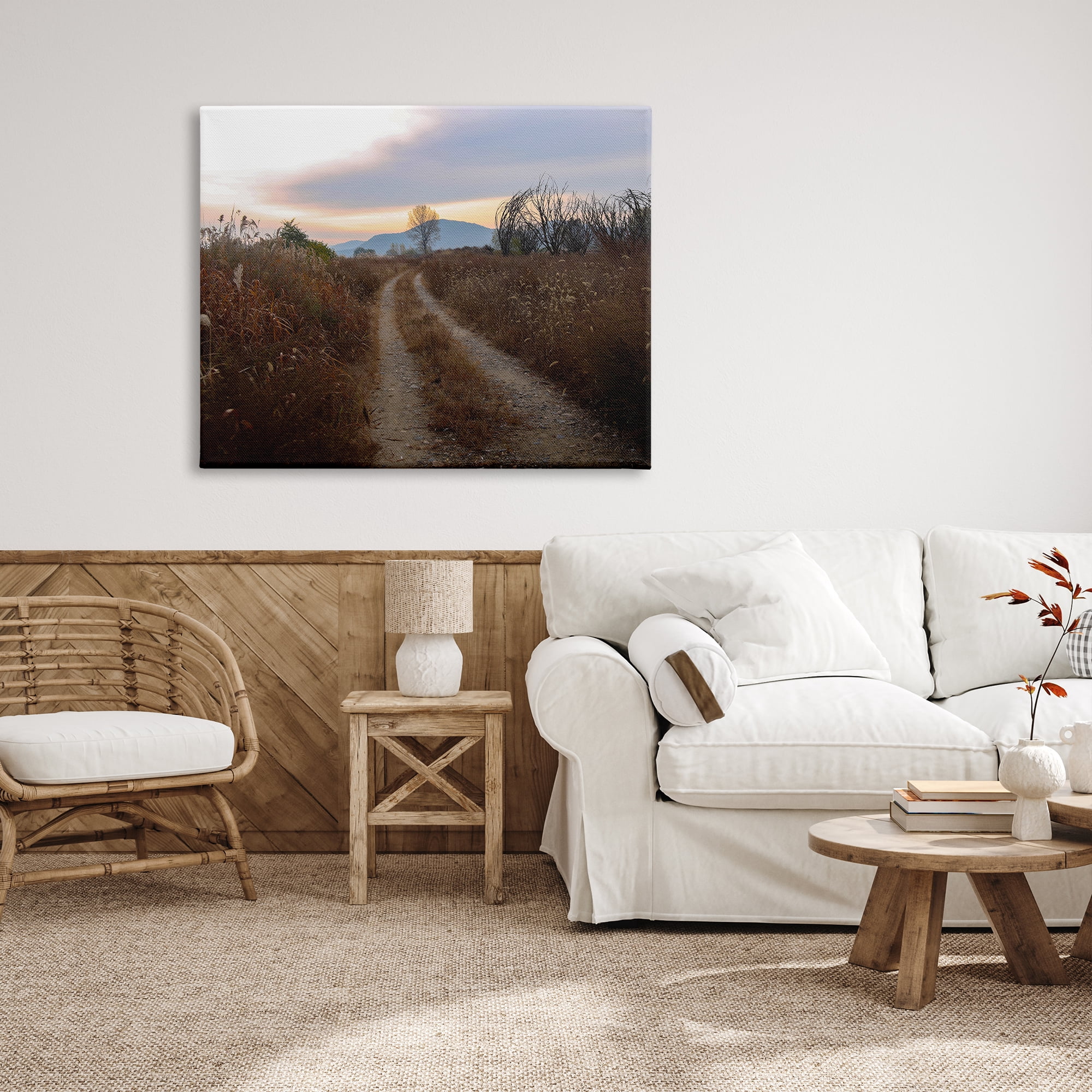 Stupell Industries Rural Trail Landscape Nature Photography Gallery Wrapped Canvas Print Wall Art, 48 x 36