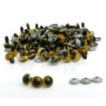 thumbnail image 5 of Bottone 100Pcs/Set 10mm Safety Eyes For Teddy Bear for Doll Puppet Craft, 5 of 6