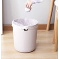 thumbnail image 2 of Trash Can Waste Basket Garbage Bin Large Capacity Hands Free Open Top Clean and Hygienic for Kitchen Bathroom Bedroom Living Room Office Small 10x8x8 Inch Purple, 2 of 4