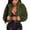 Green, variant on YANHAIGONG Winter Cardigans For Women Women Solid Color Long Sleeve Shaggy Lapel Faux Fur Coat Short Jacket Outwear Warm Winter