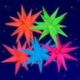 thumbnail image 1 of 5 globos con forma de estrella de neón Mega-L que brillan en la oscuridad y brillan en la oscuridad, 1 of 9